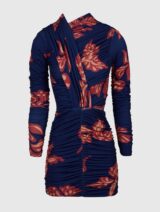Trilogy: Alie Floral Draped Mini Dress
