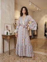 Mya Collection Boho-Chic Maxi Wrap Dress