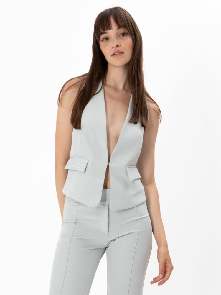 VASSIA KOSTARA | TAILORED GREY VEST