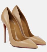 Christian Louboutin | Kate 100 Nude Leather Pumps