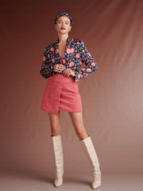 ΓΥΝΑΙΚΕΙΑ ΦΟΥΣΤΑ KARAVAN ALINA A-LINE MINI SKIRT PINK