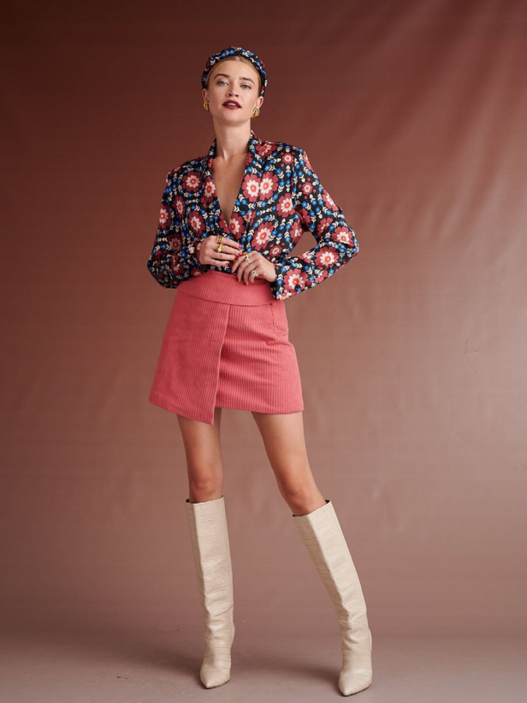 ΓΥΝΑΙΚΕΙΑ ΦΟΥΣΤΑ KARAVAN ALINA A-LINE MINI SKIRT PINK