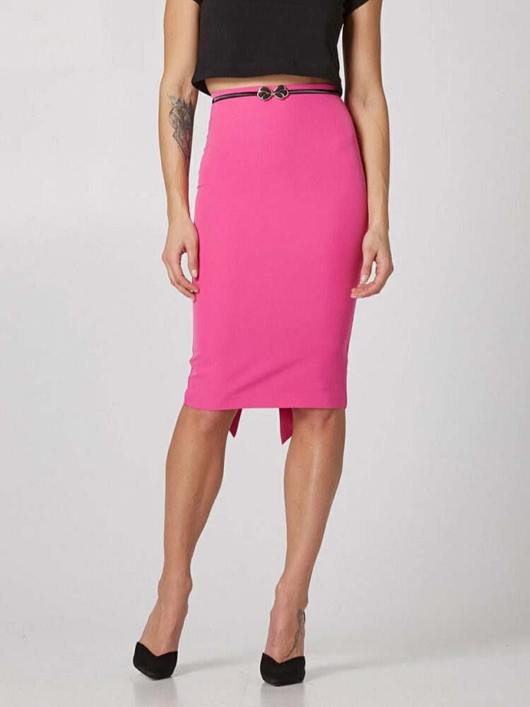 Lynne Φούστα ψηλόμεση midi Fuchsia