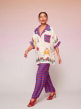 Karavan Striped Sailor Wide-Leg Pants