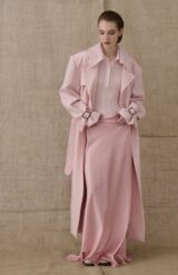 Φούστα Maxi DUSTY PINK SATIN MERMAID SKIRT VASSIA KOSTARA LIMITED COLLECTIONS