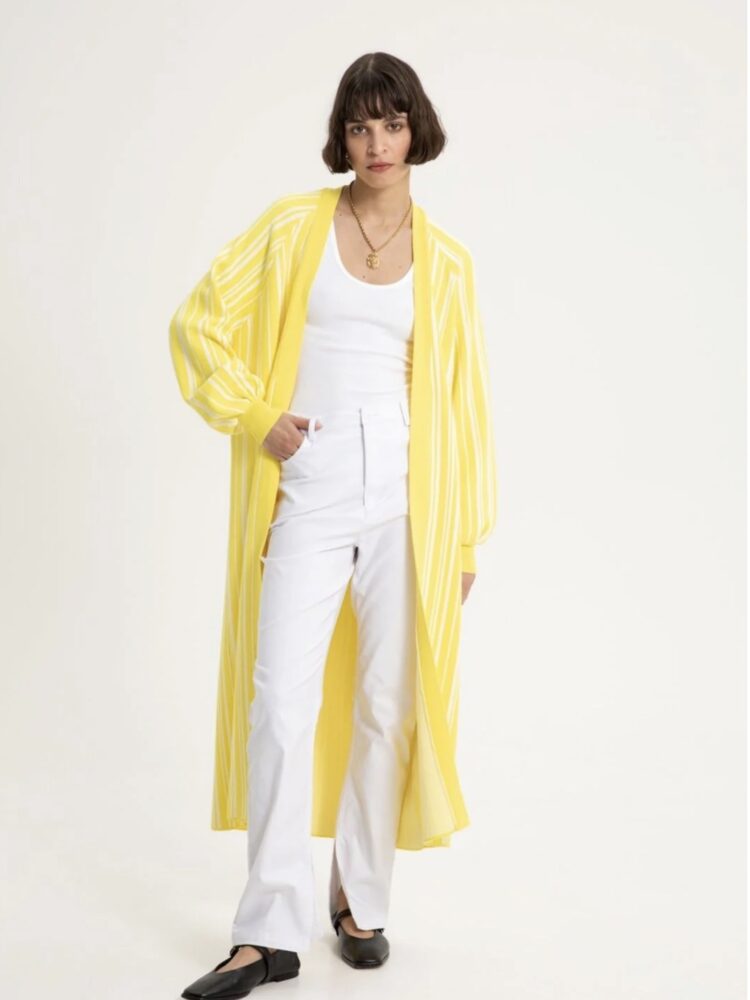 Helios Longline Cardigan – Vassia Kostara