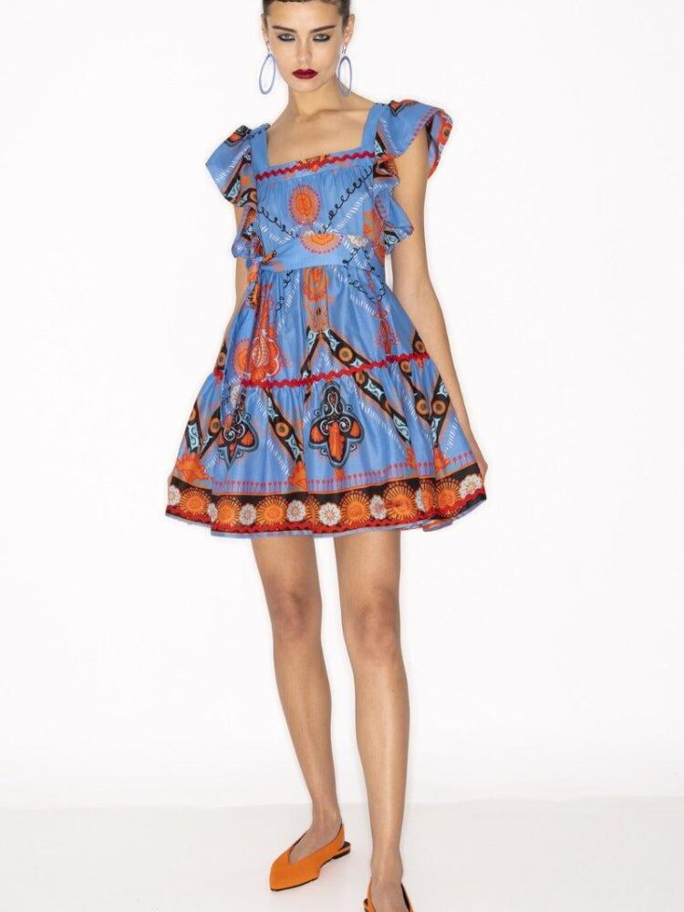Peace and chaos budding short dress