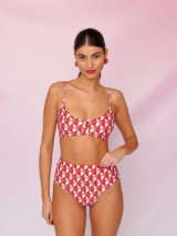 Γυναικείο Μαγιό Μπικίνι Karavan Louisa Swimwear – Ivory / Red