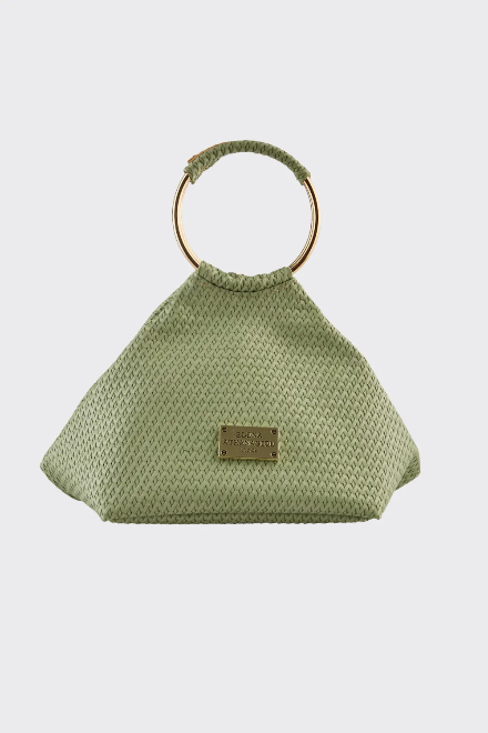 Elena Athanasiou Bracelet Straw Bag – Mint